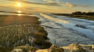 faites une pause au port d'Audenge, calme, nature au rendez-vous